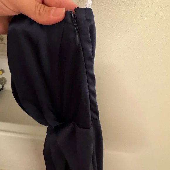 NWOT Lulu's One Shoulder Navy Dress - Picture 8 of 12